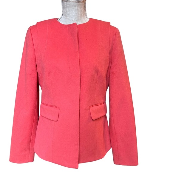Doncaster Women's Pink‎ Salmon Wool Blend Winter Jacket Size 6 - Picture 1 of 14